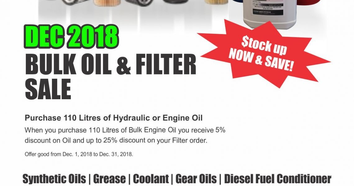 Pinegrove Oil and Filter Sale 2018